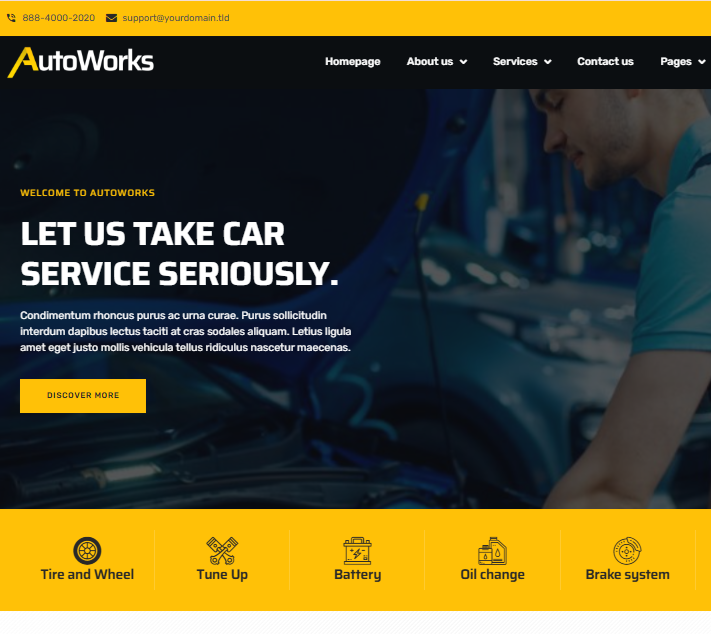 Premium Automotive & Car Service Website Template | Xen10
